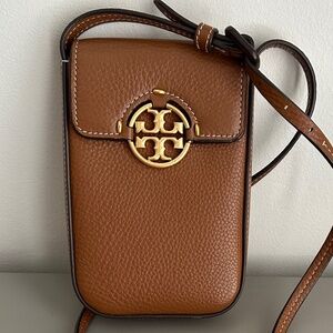 Tory Burch Miller Leather Phone Crossbody Bag